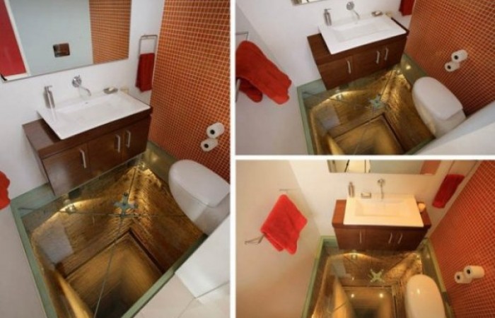Самая пугающая ванная комната в мире (4 фото)